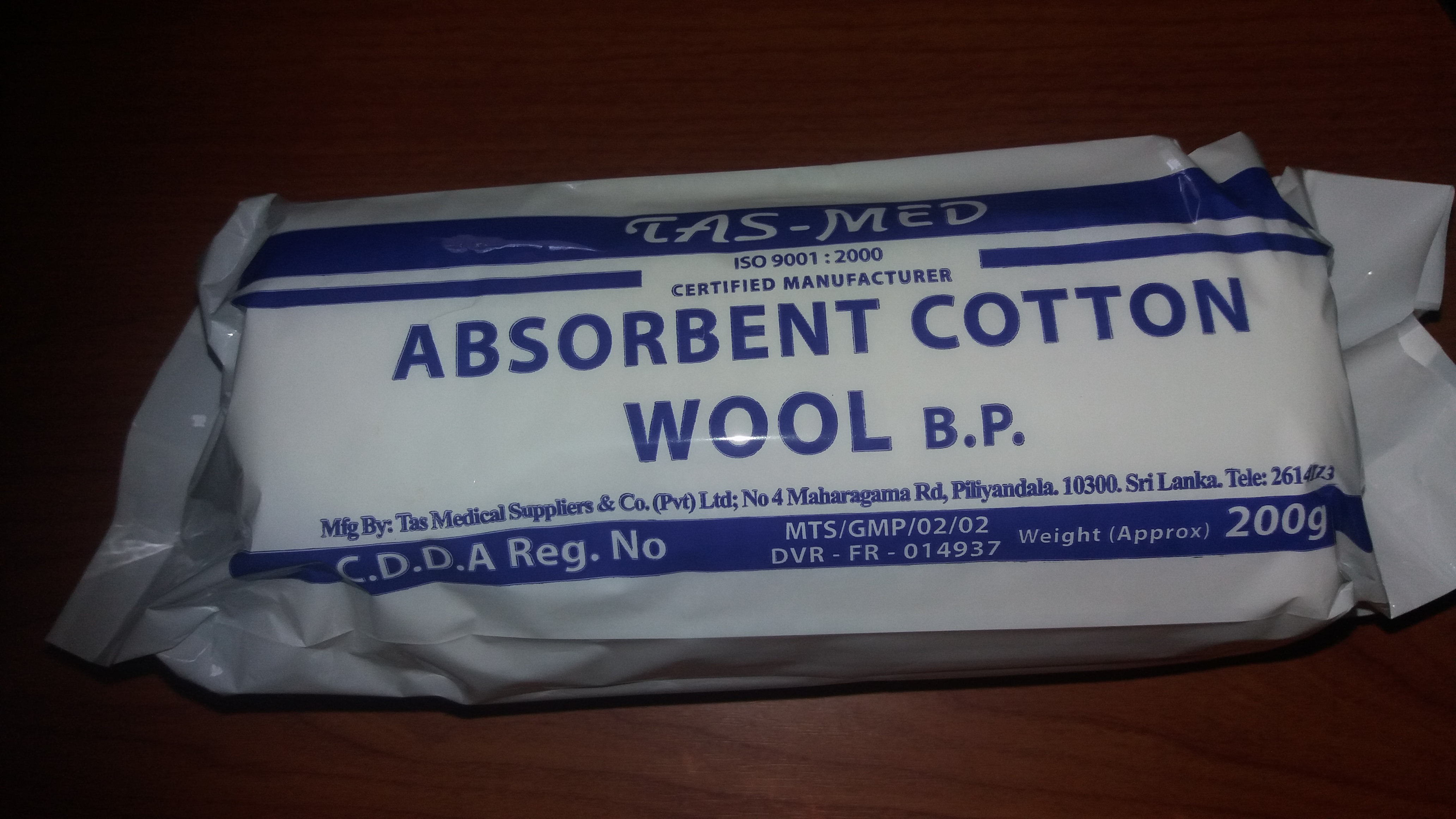 All - Tas Med Absorbent Cotton Wool Rolle 200g 