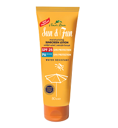 LEG FEET AND BODY CARE - NATURE SECRETS Sun and Fun Lotion - SPF 25- 80ml