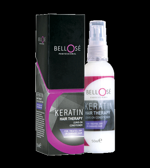 HAIR OIL AND HAIR CREAM TONIC CASTER OIL  - BELLOSE LEAVE ON CONDITIONER KERATIN HAIR THERAPY  100ML