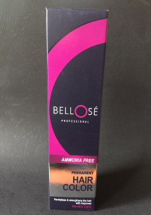 HAIR COLOR SHAMPOO AND BLACK HENNA - BELLOSE HAIR COLOR 3.0 AMMONIA FREE DARK BROWN 60ML