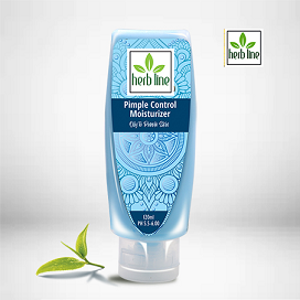 CLEANSER , TONER, PACK  & SCRUB Mask  - HERBLINE Moisturizer Pimple Control 120 ML
