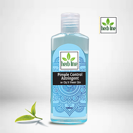 CLEANSER , TONER, PACK  & SCRUB Mask  - HERBLINE Toner Pimple Control Astringent  100 Ml 