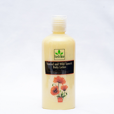 BODY LOTION - HERBLINE Body Lotion Venivel And Wild Turmeric 300 Ml 