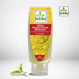 WHITENING CREAM and FACE CREAM ,NIGHT CREAM - HERBLINE Moisturizer Saffron Natural Fairness  120 Ml 