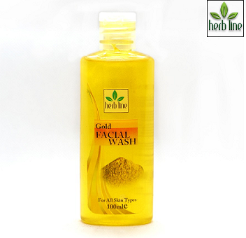 FACE WASH / FACIAL WASH - HERBLINE Face Wash Gold 50ml