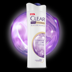 SHAMPOO  - CLEAR SHAMPOO DANDRUFF COMPLETE SOFT CARE  180ML