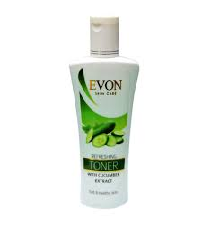 CLEANSER , TONER, PACK  & SCRUB Mask  - EVON TONER WITH CUCUMBER 95ML