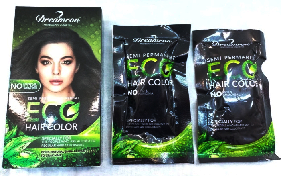 HAIR COLOR SHAMPOO AND BLACK HENNA - DREAMRON HAIR COLOR ECO PACK 