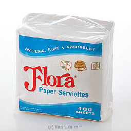 All - FLORA PAPER SERVIETTES 100 SHEETS