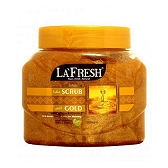 CLEANSER , TONER, PACK  & SCRUB Mask  - LA FRESH SCRUB GOLD  500ML