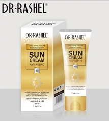 FACE CREAM DAY CREAM NIGHT CREAM  - DR RASHEL ANTI AGING SUN CREAM 90+ 60G