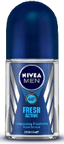 PERFUMES & COLOGNES, BODY SPRAY - NIVEA MEN FRESH ACTIVE DEODRANT 50ML
