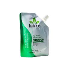 SHAMPOO  - HERBLINE Shampoo Keratin Treatment 100ML Pouch