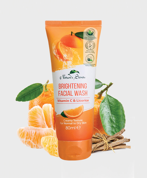 All - NATURE SECRETS Face Wash Brightning  80ML