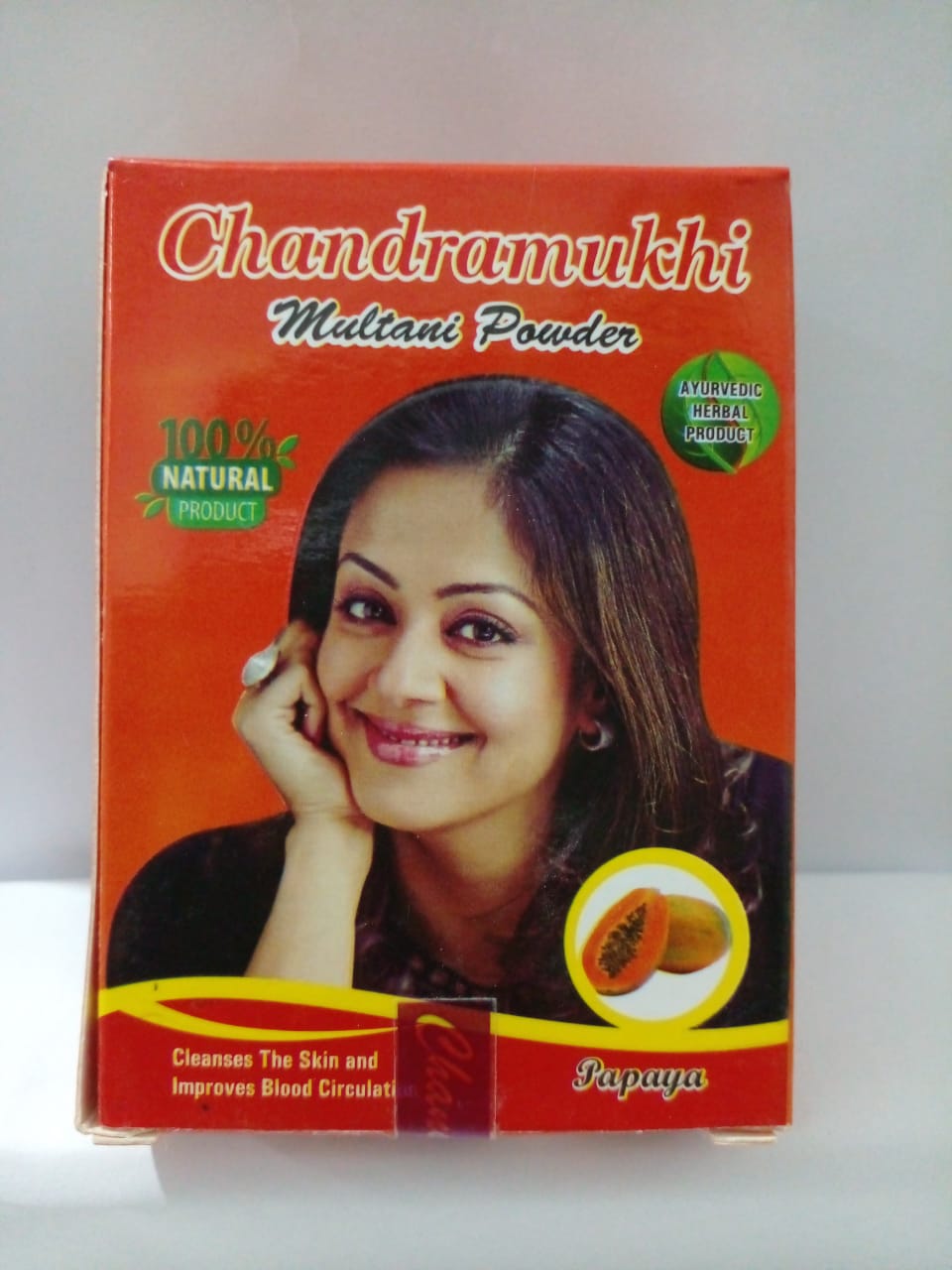 CLEANSER , TONER, PACK  & SCRUB Mask  - CHANDRAMUKHI FACE PACK MULTANI PAPAYA 100G