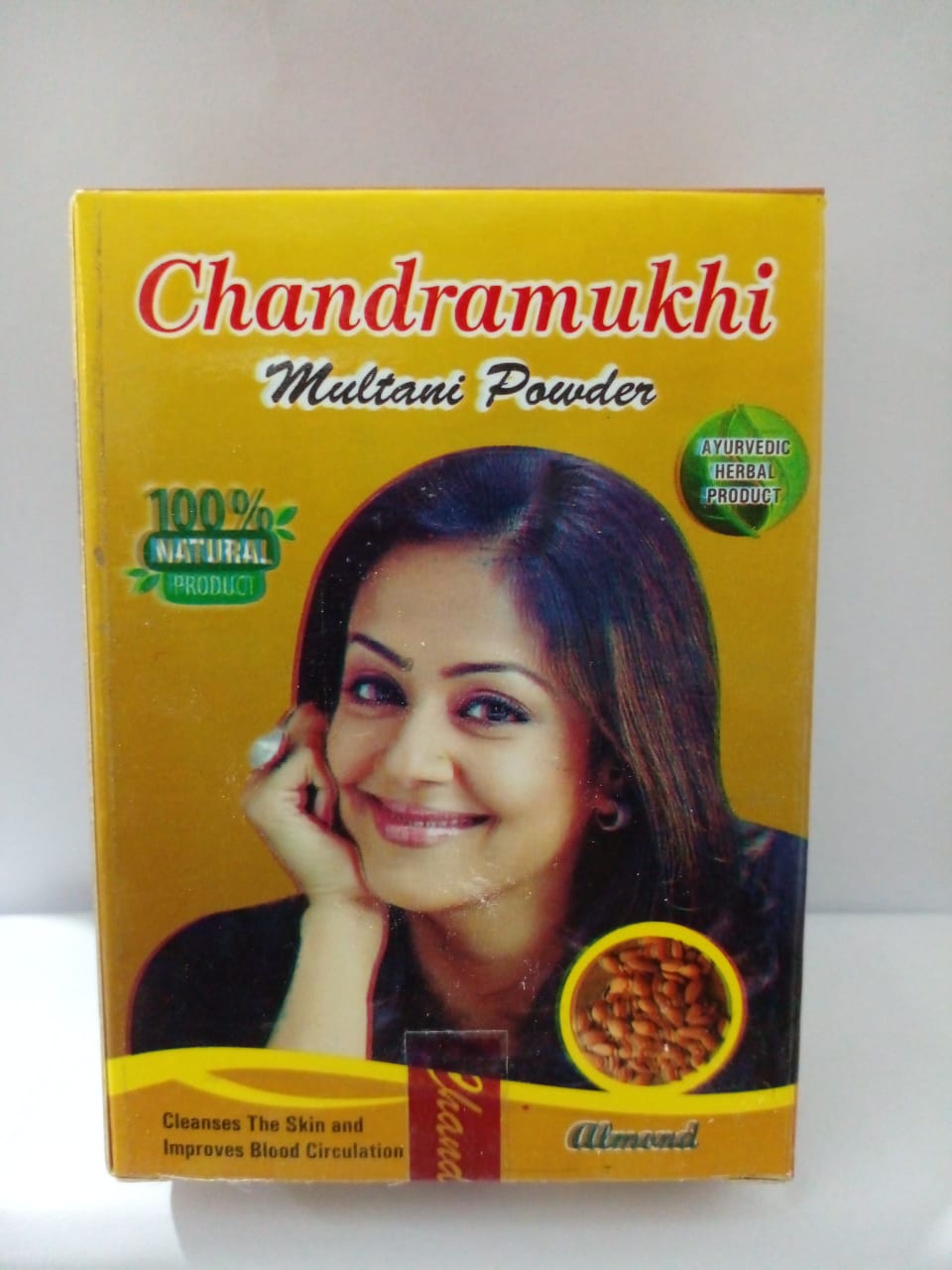 CLEANSER , TONER, PACK  & SCRUB Mask  - CHANDRAMUKHI FACE PACK MUTANI ALMOND 100G