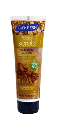 CLEANSER , TONER, PACK  & SCRUB Mask  - LAFRESH FACIAL SCRUB GOLD 100ML