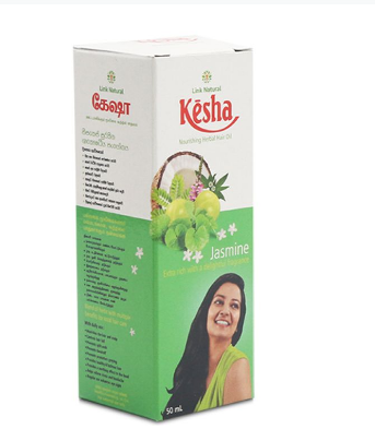 HAIR OIL AND HAIR CREAM TONIC CASTER OIL  - LINK NATURAL HAIR OIL KESHA JASMINE 100ML