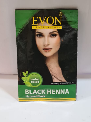 HAIR OIL AND HAIR CREAM TONIC CASTER OIL  - EVON BLACK HENNA NATURAL BLACK POWDER 22g