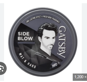 HAIR OIL AND HAIR CREAM TONIC CASTER OIL  - GATSBY HAIR WAX SIDE BLOW 75G