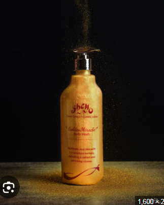 SHAMPOO  - SHELLO BODY WASH GOLDEN MIRACLE 500ML